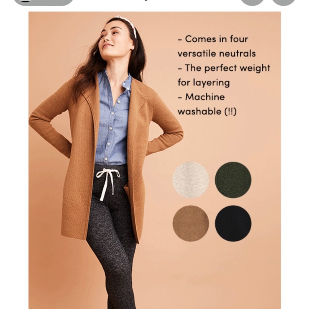 J crew Vanessa sweater jacket - Camel color